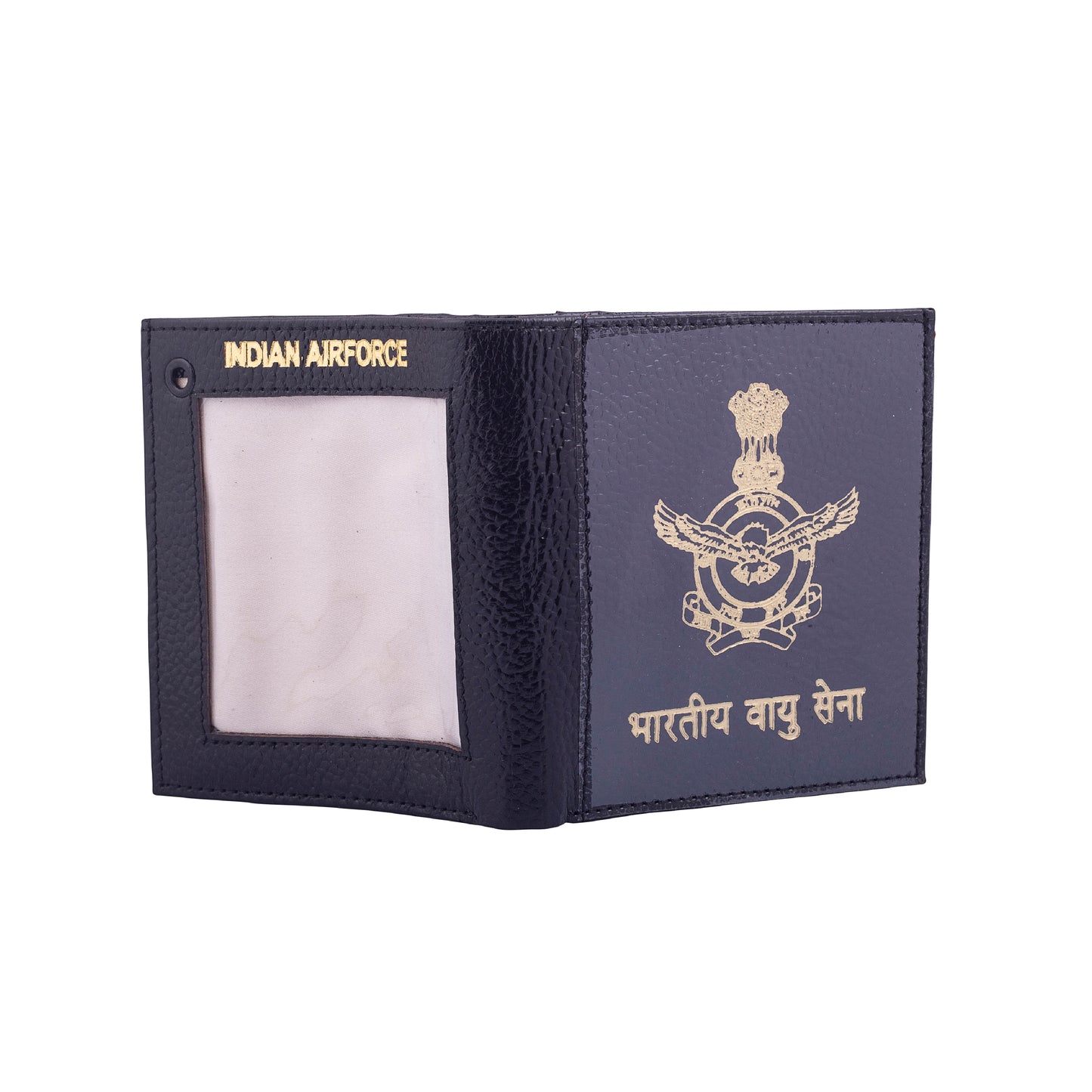 WALLET CUM ID COVER - AIR FORCE (BLACK)