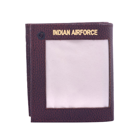 WALLET CUM ID COVER - AIR FORCE (BROWN)
