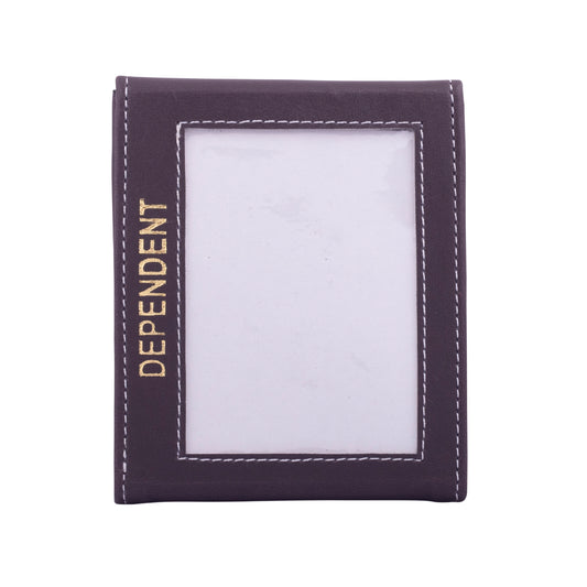 DEPENDENT CARD HOLDER - ARMD FORCES (BROWN)