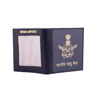 WALLET CUM ID COVER - AIR FORCE (BLACK)