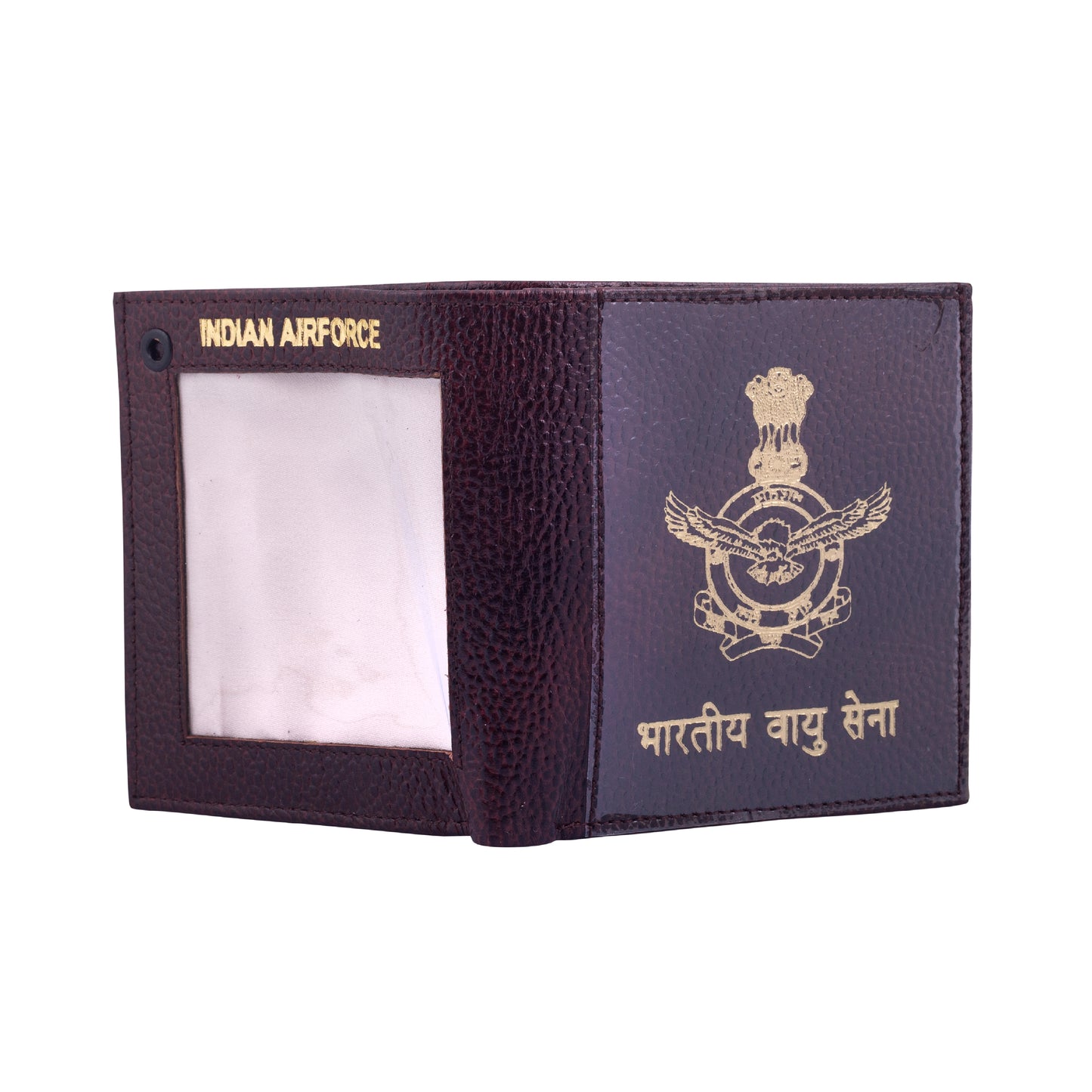 WALLET CUM ID COVER - AIR FORCE (BROWN)