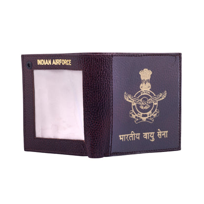 WALLET CUM ID COVER - AIR FORCE (BROWN)