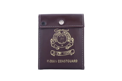ID CARD COVER - INDIAN COAST GUARD (BROWN)