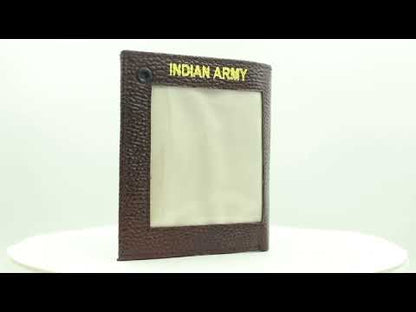 WALLET CUM ID COVER - ARMY (BROWN)