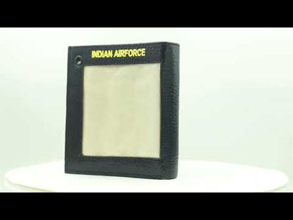 WALLET CUM ID COVER - AIR FORCE (BLACK)